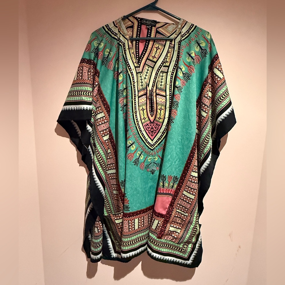 Shore Drive one size caftan beach cover